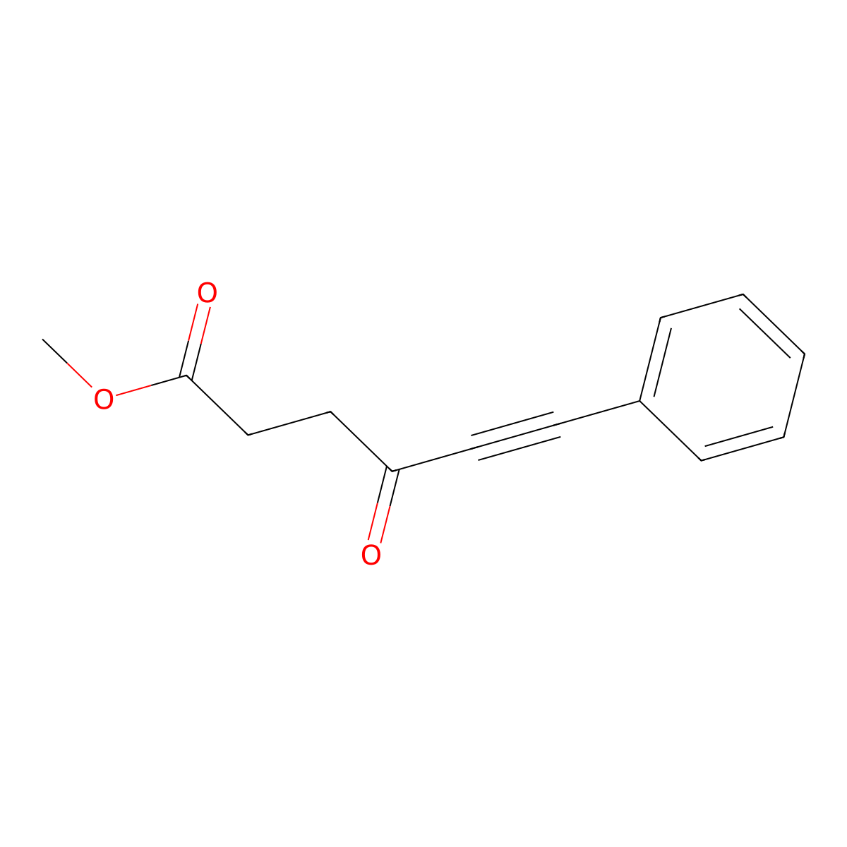 5-Hexynoic acid, 4-oxo-6-phenyl-, methyl ester molecular structure, CAS 59700-84-4