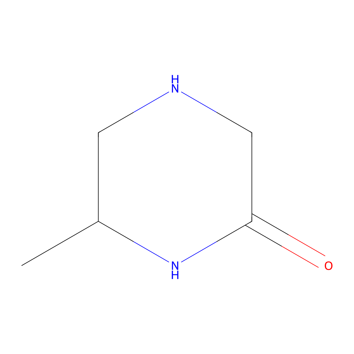 6-Methylpiperazin-2-one molecular structure, CAS 59701-83-6