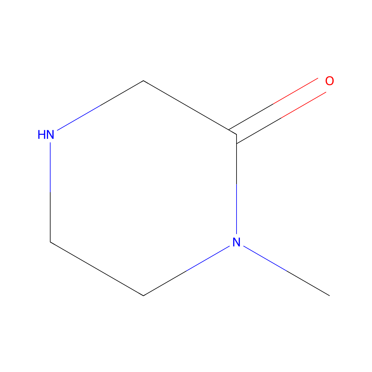 1-Methylpiperazin-2-one molecular structure, CAS 59702-07-7