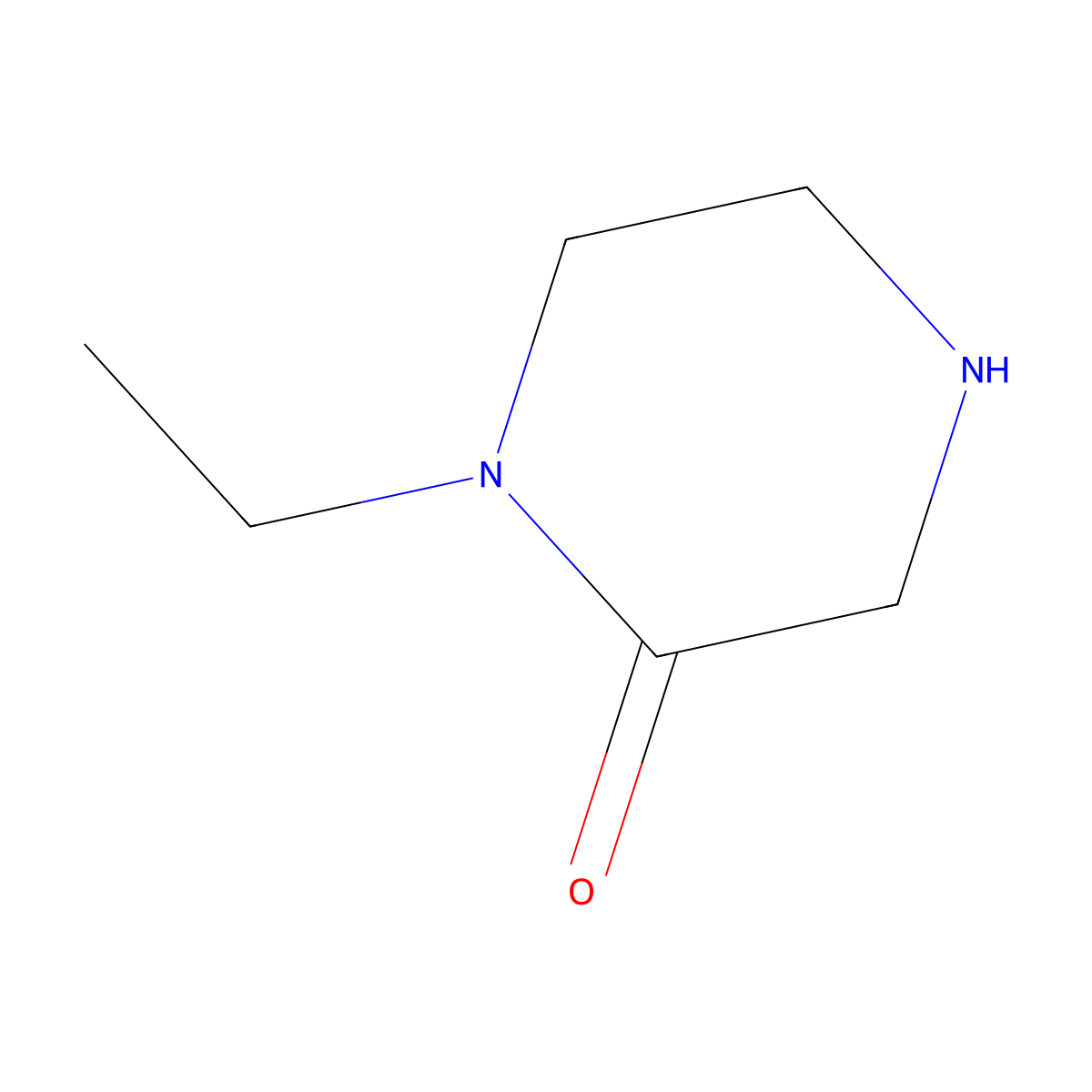 1-Ethylpiperazin-2-one molecular structure, CAS 59702-08-8