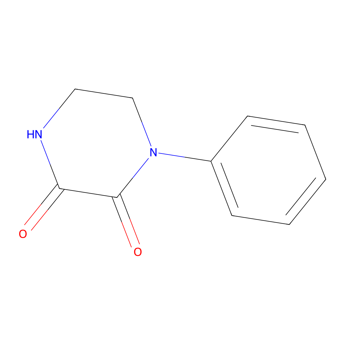 1-Phenylpiperazine-2,3-dione molecular structure, CAS 59702-39-5