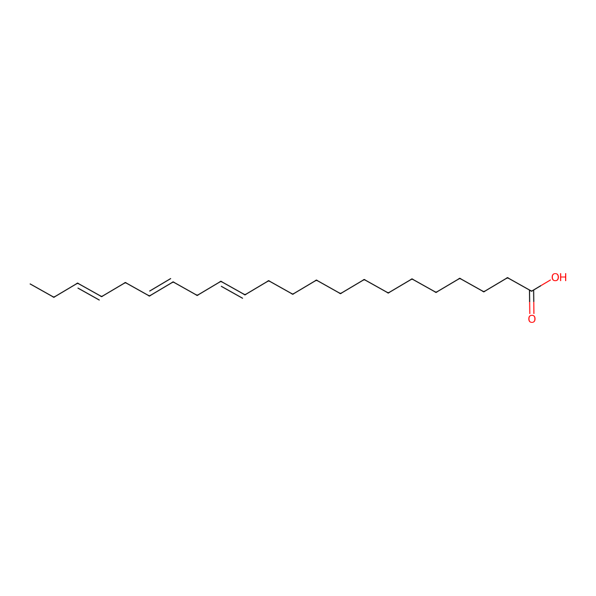 13,16,19-Docosatrienoic acid molecular structure, CAS 59708-86-0