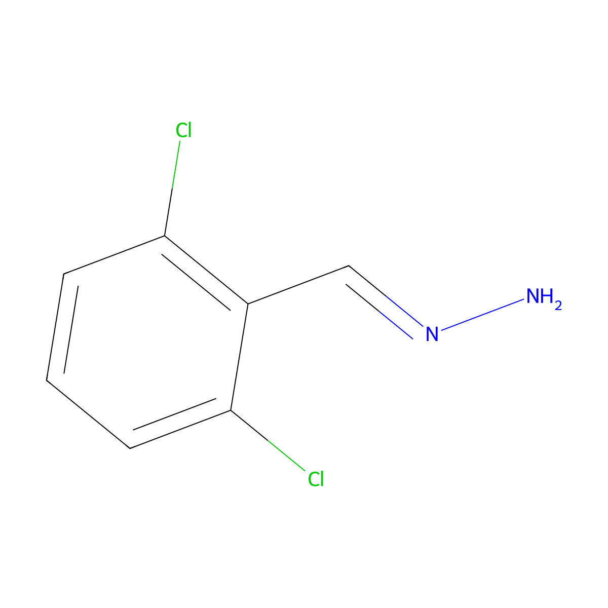 2,6-Dichlorobenzaldehyde hydrazone molecular structure, CAS 59714-30-6