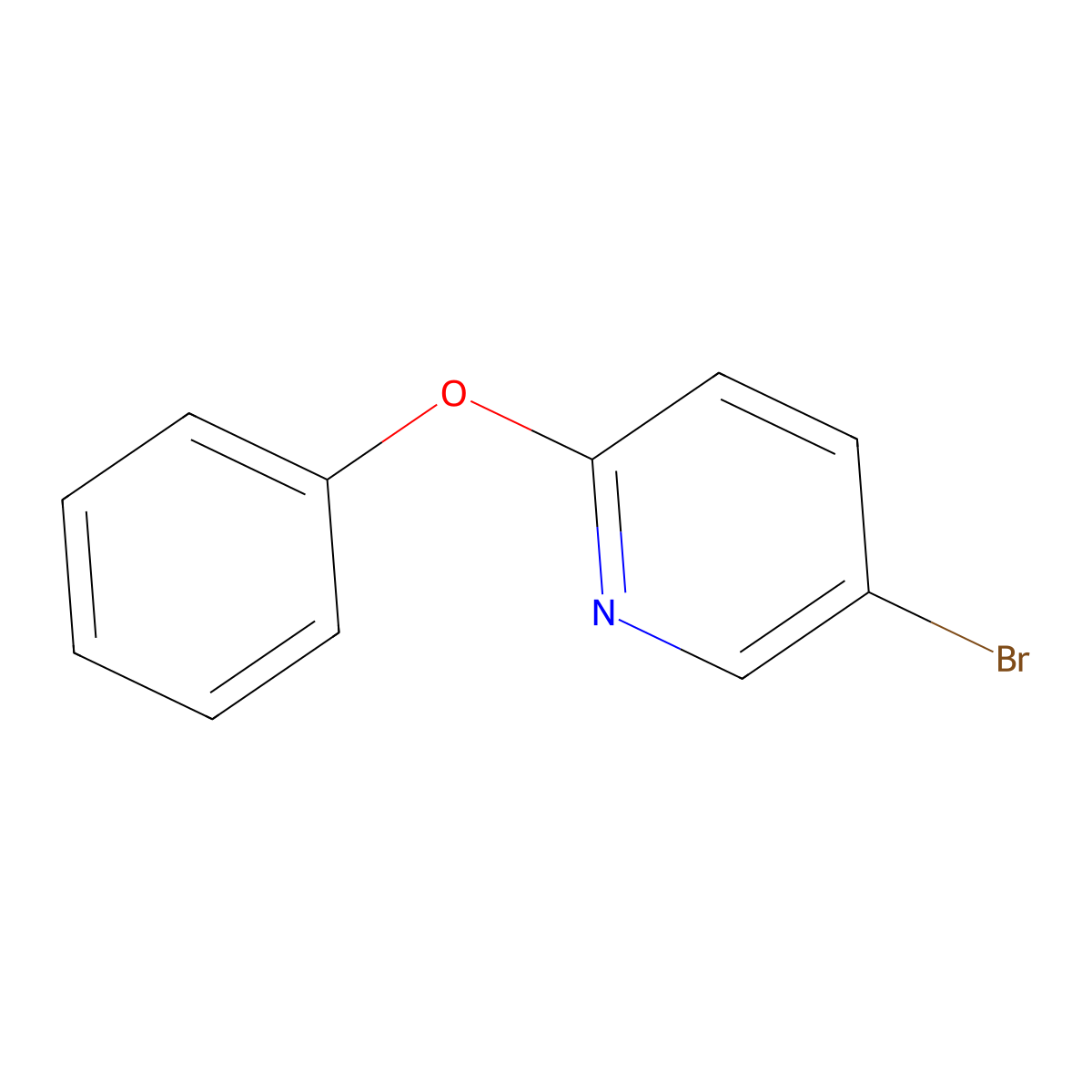 5-Bromo-2-phenoxypyridine molecular structure, CAS 59717-96-3
