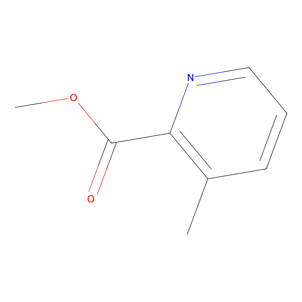 Methyl 3-methylpyridine-2-carboxylate molecular structure, CAS 59718-84-2