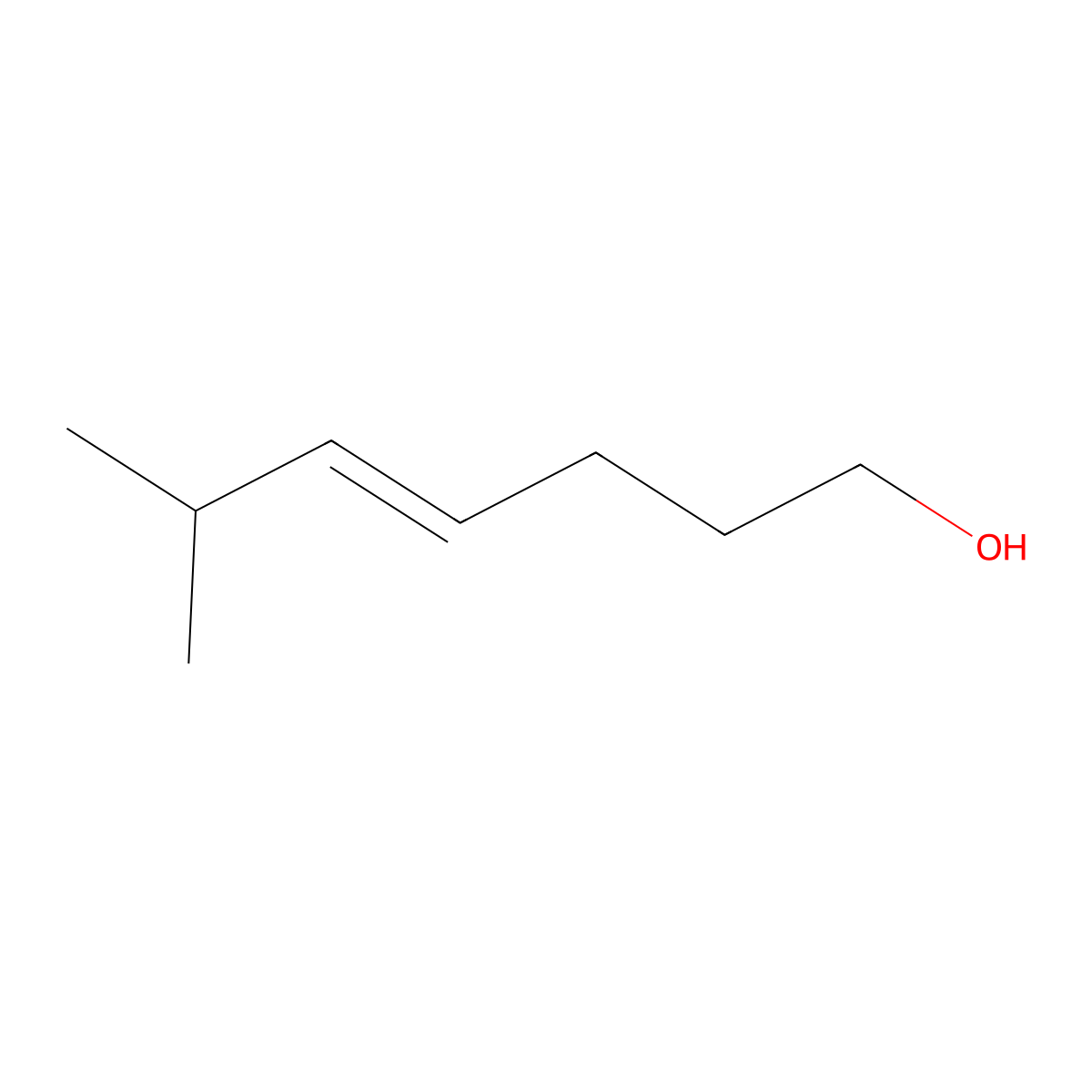 (E)-6-methylhept-4-en-1-ol molecular structure, CAS 59721-82-3