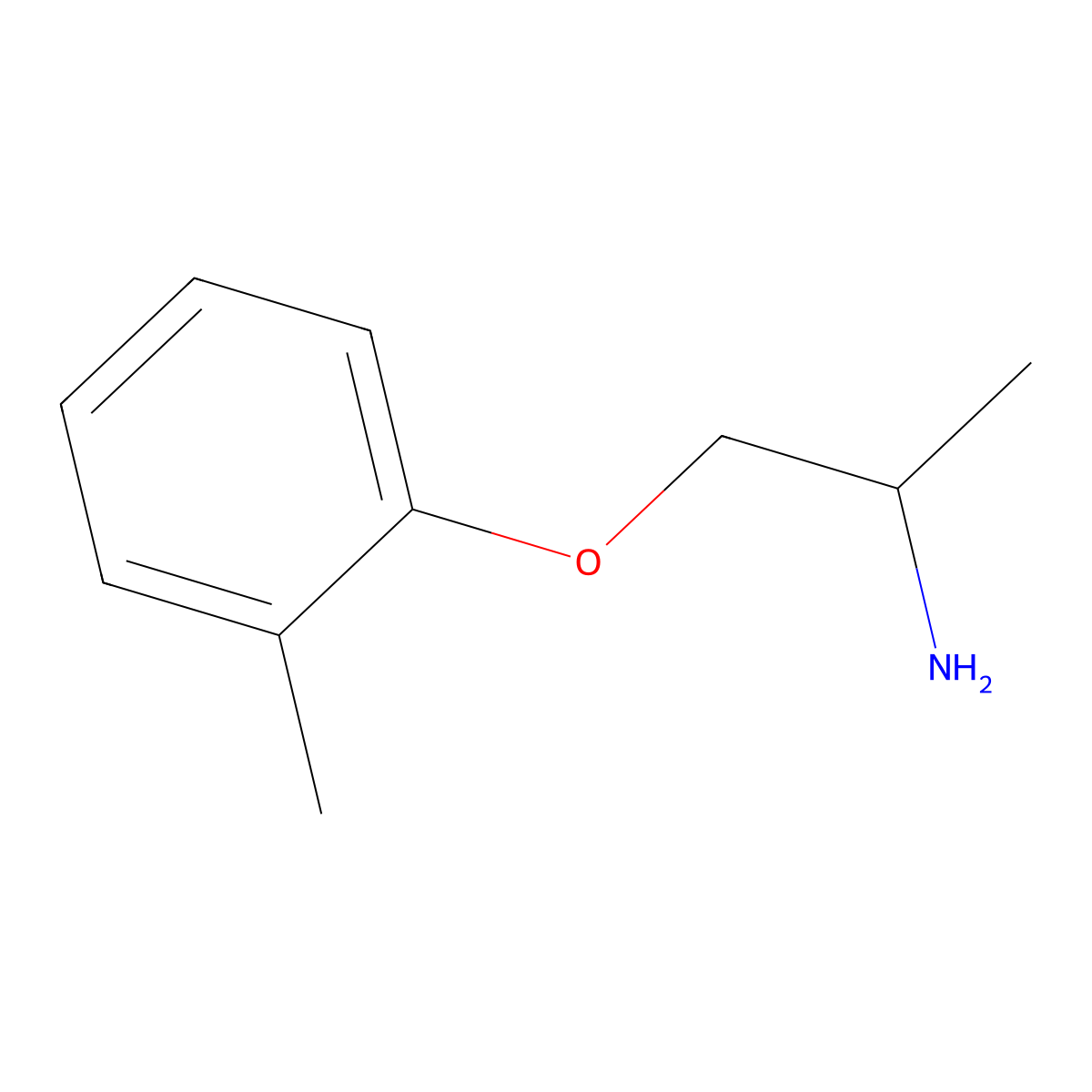 1-(2-Methylphenoxy)propan-2-amine molecular structure, CAS 59722-22-4