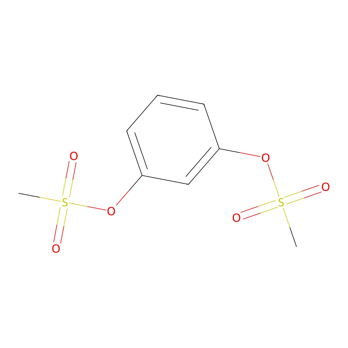 1,3-Benzenediol, 1,3-dimethanesulfonate molecular structure, CAS 59722-31-5