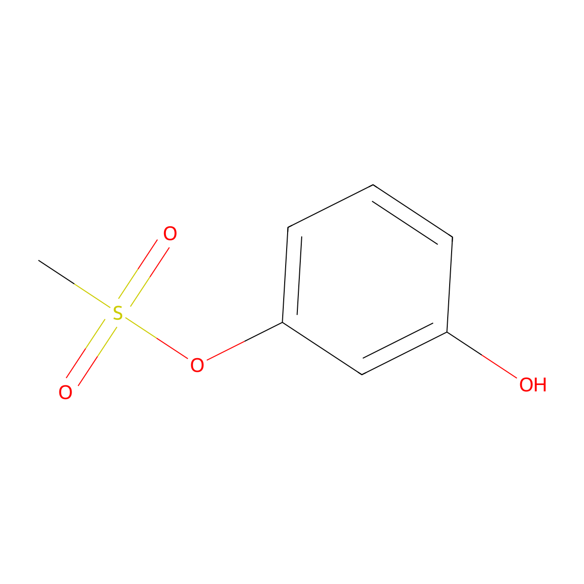 3-(Methanesulfonyloxy)phenol molecular structure, CAS 59722-32-6