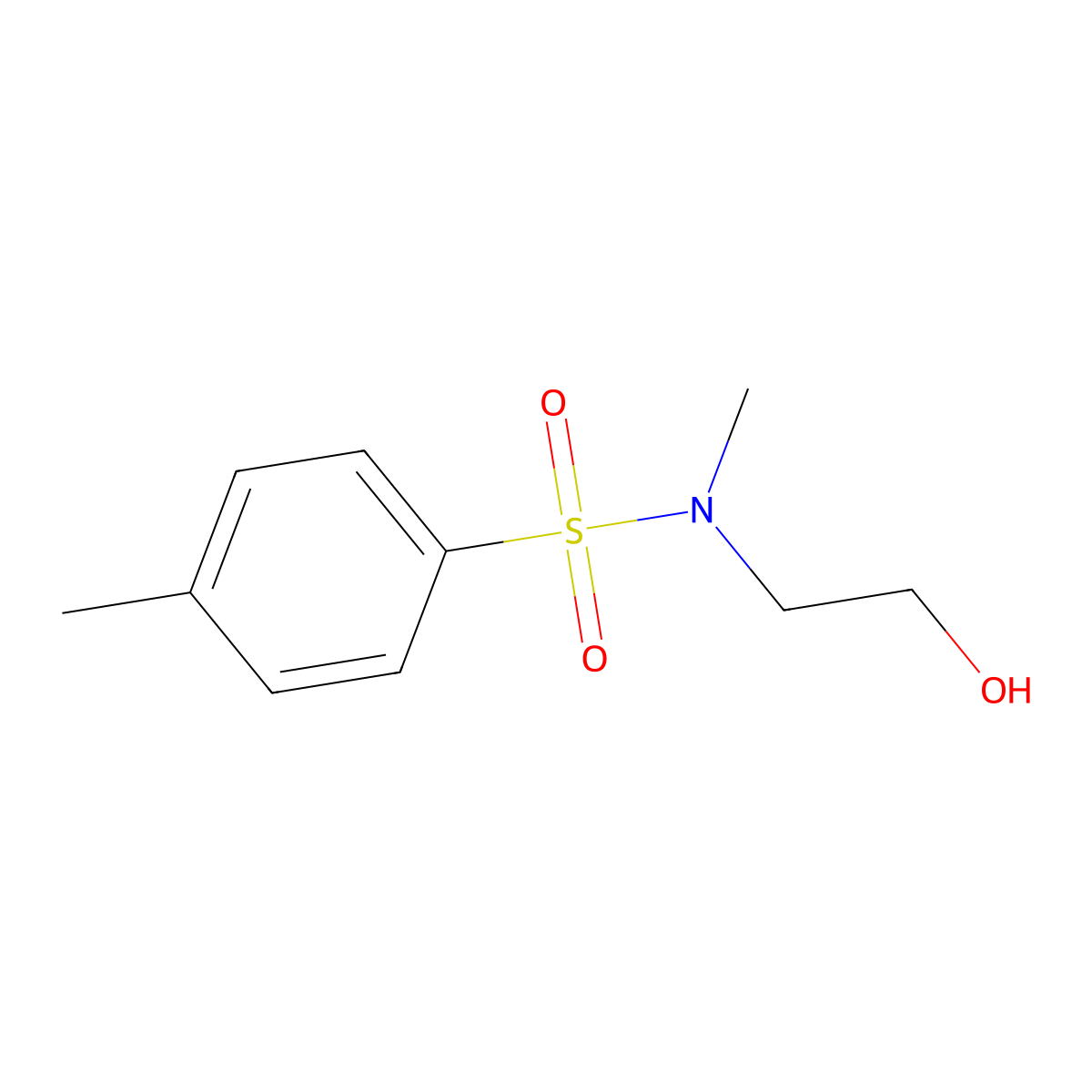 N-(2-Hydroxyethyl)-N,4-dimethylbenzenesulfonamide molecular structure, CAS 59724-61-7
