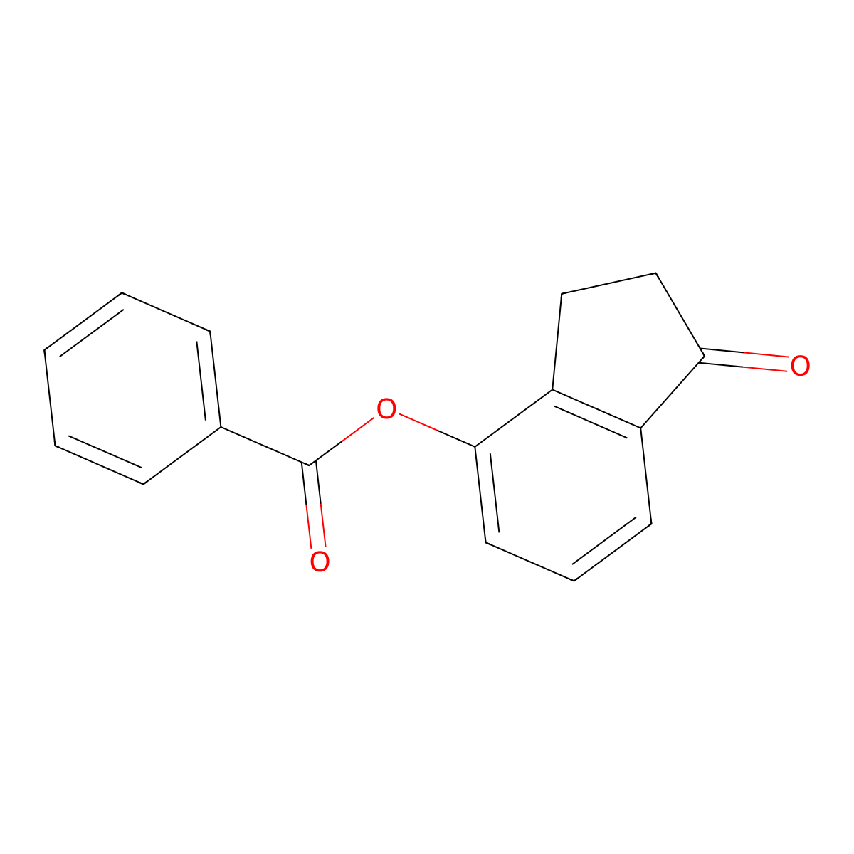 1-Oxo-2,3-dihydro-1H-inden-4-YL benzoate molecular structure, CAS 59725-61-0