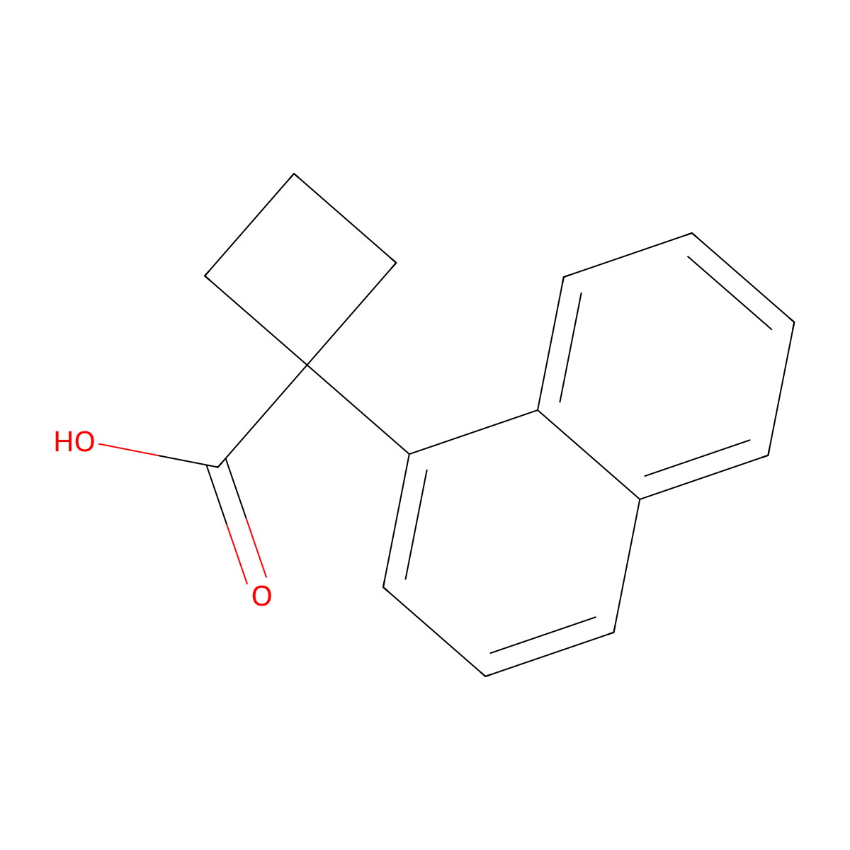 1-(1-Naphthyl)cyclobutanecarboxylic Acid molecular structure, CAS 59725-63-2
