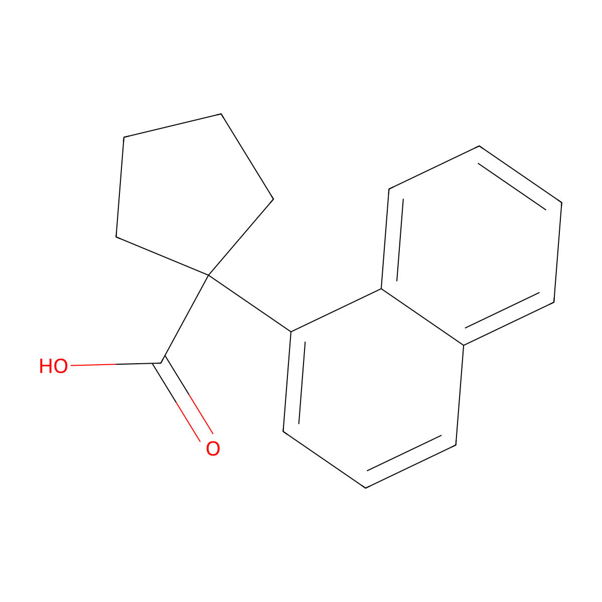 1-(1-Naphthyl)cyclopentanecarboxylic Acid molecular structure, CAS 59725-64-3