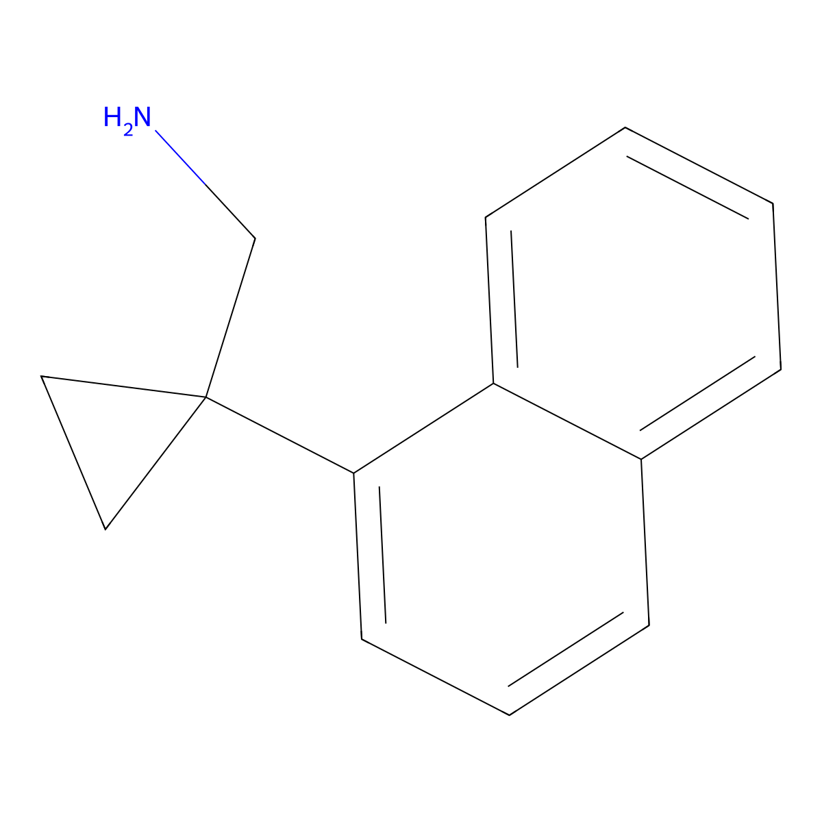 1-(1-Naphthyl)cyclopropanemethanamine molecular structure, CAS 59725-70-1