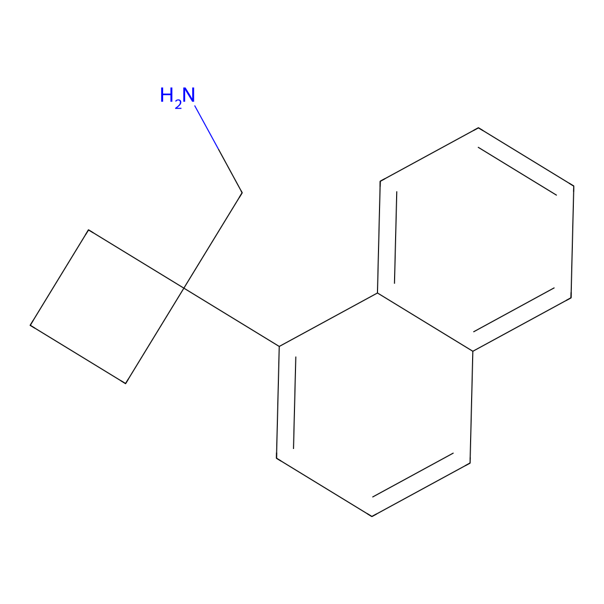 1-(1-Naphthyl)cyclobutanemethanamine molecular structure, CAS 59725-71-2