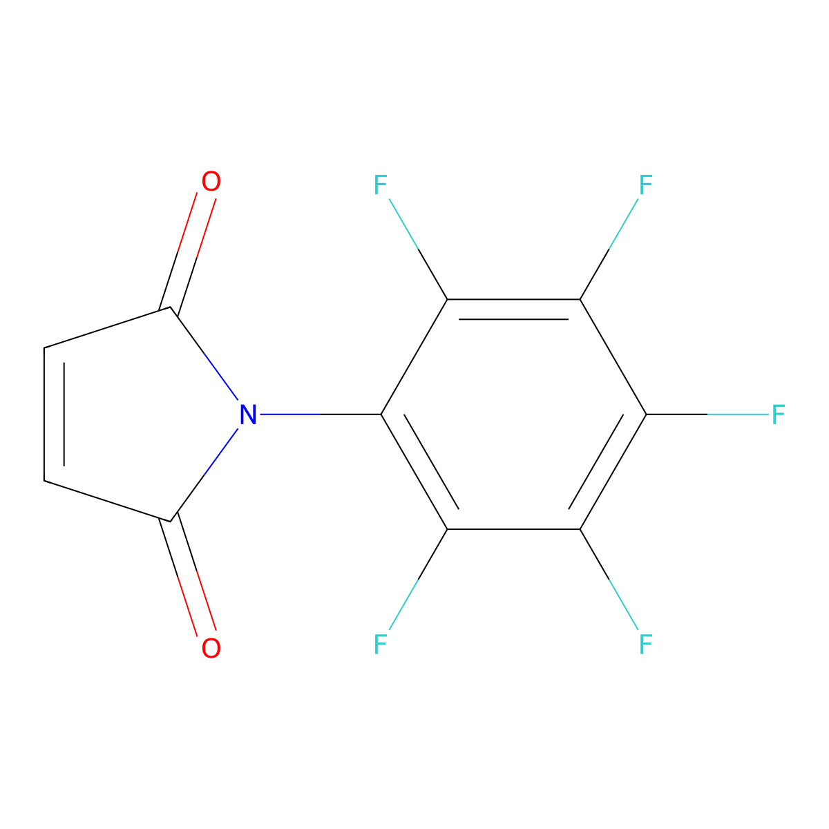 1-Pentafluorophenyl-pyrrole-2,5-dione molecular structure, CAS 59726-65-7