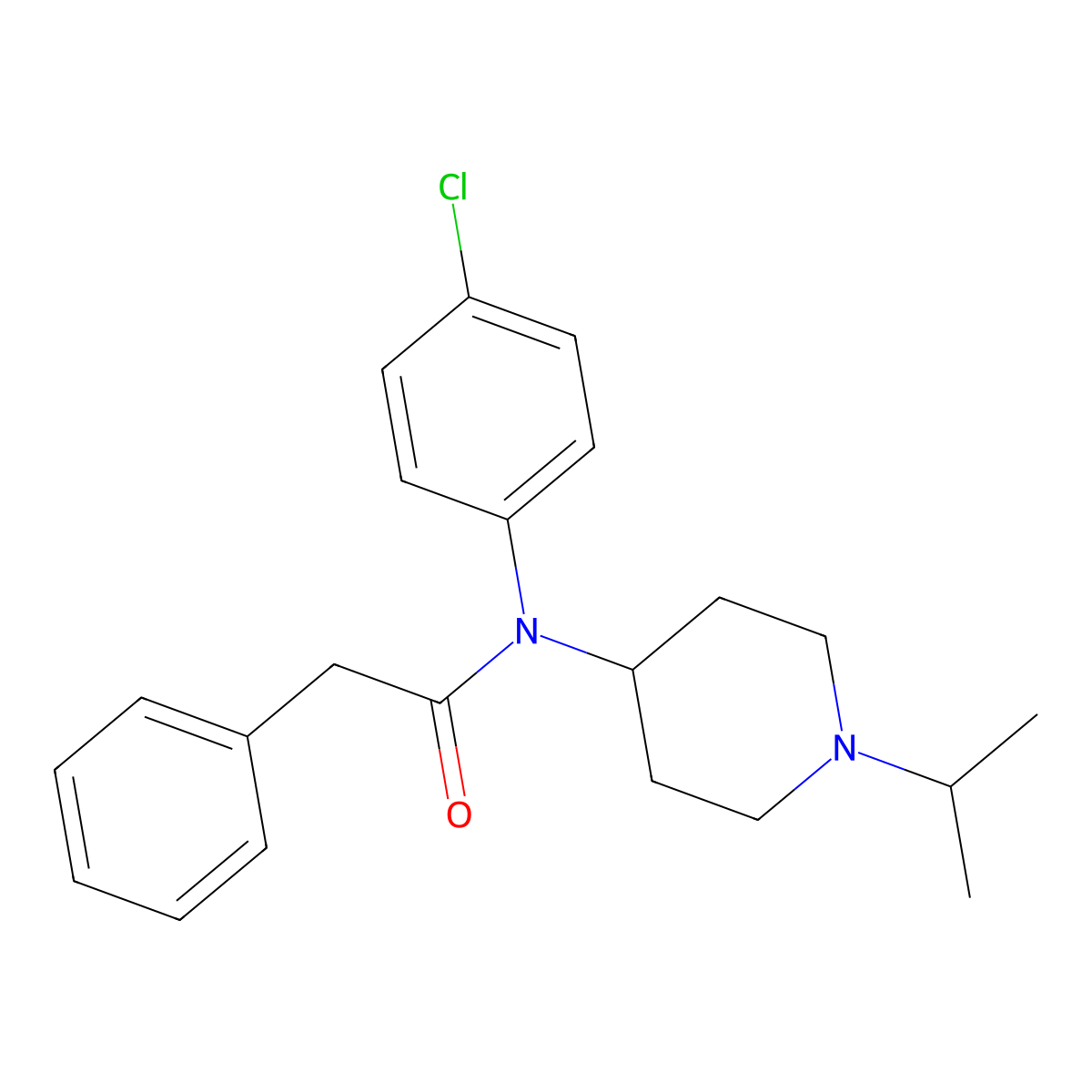 Lorcainide molecular structure, CAS 59729-31-6