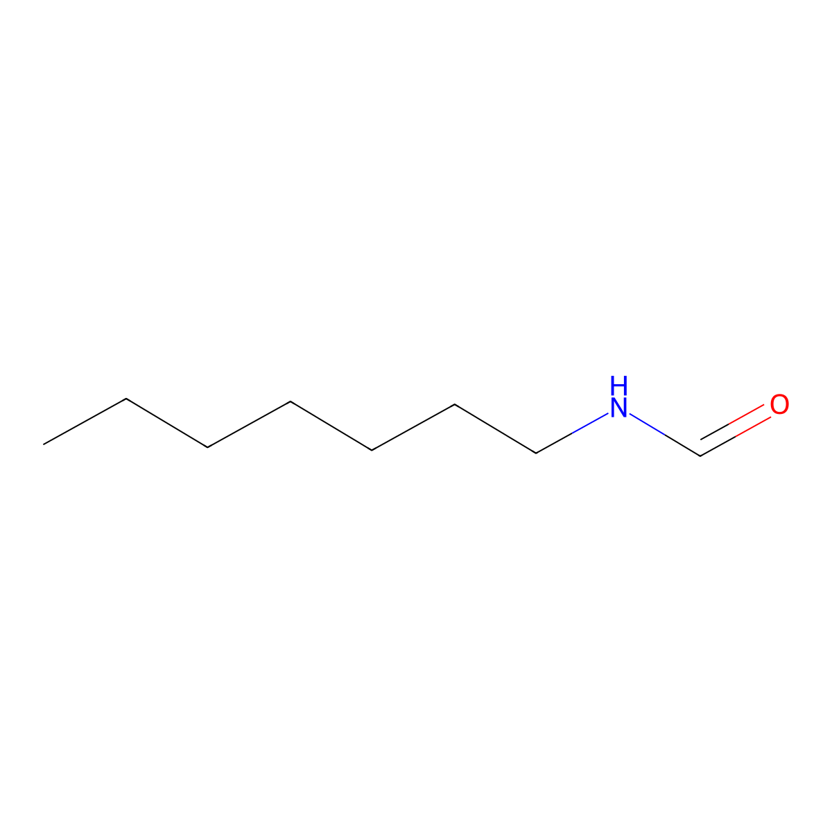 N-Heptylformamide molecular structure, CAS 59734-16-6