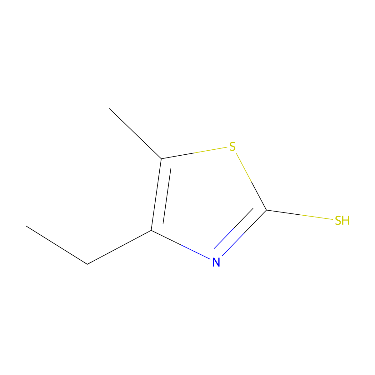 4-Ethyl-5-methyl-1,3-thiazole-2-thiol molecular structure, CAS 59734-71-3