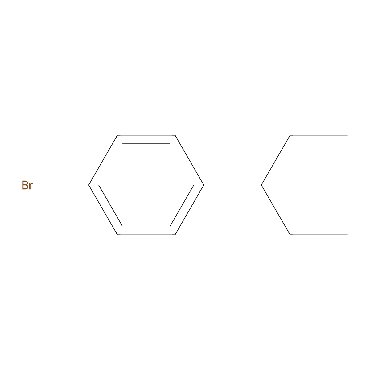 1-Bromo-4-(1-ethylpropyl)benzene molecular structure, CAS 59734-87-1