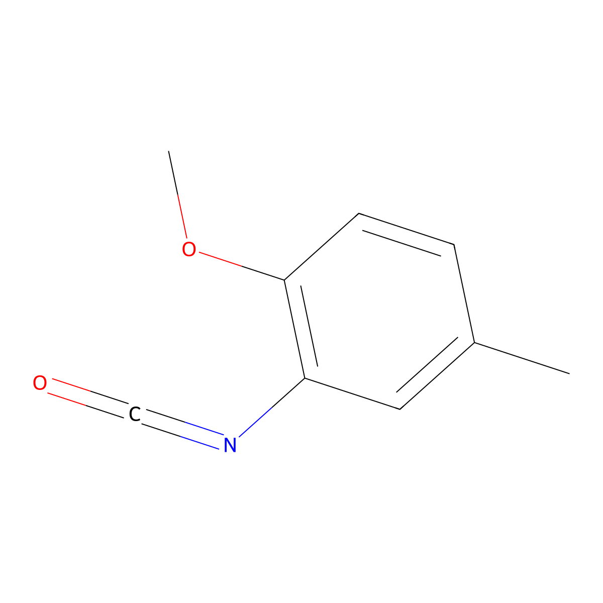 2-Isocyanato-1-methoxy-4-methylbenzene molecular structure, CAS 59741-04-7