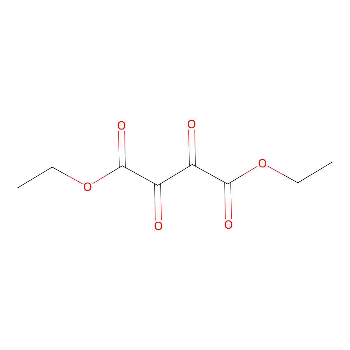 Diethyl dioxobutanedioate molecular structure, CAS 59743-08-7