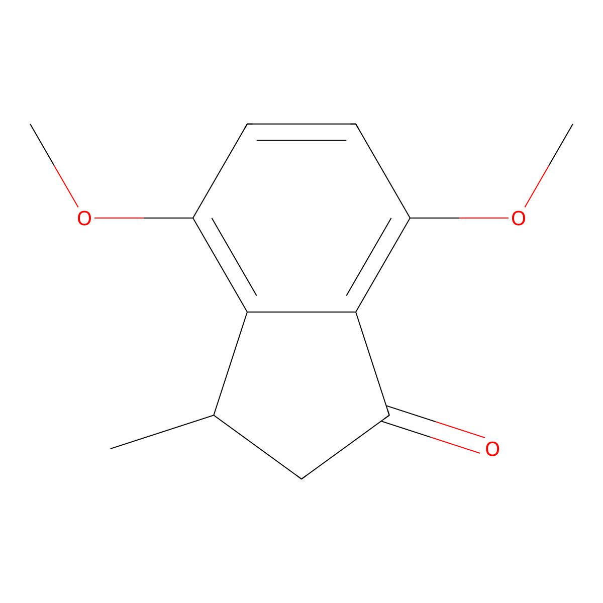 4,7-Dimethoxy-3-methyl-2,3-dihydro-1H-inden-1-one molecular structure, CAS 59743-67-8