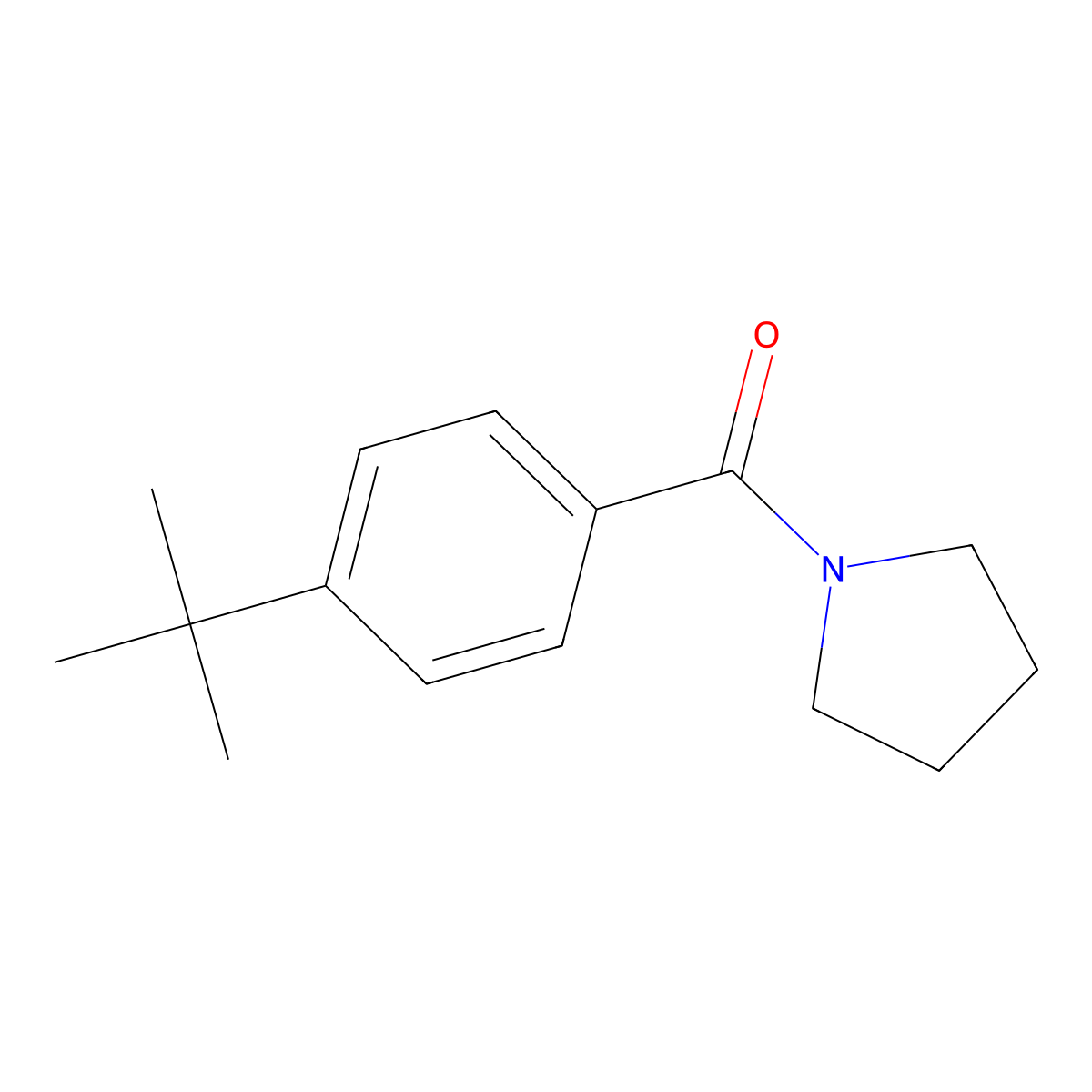 (4-Tert-butylphenyl)(pyrrolidin-1-yl)methanone molecular structure, CAS 59746-51-9