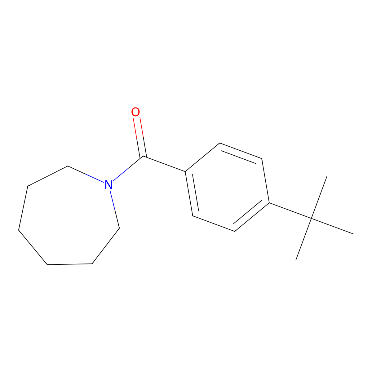 Azepan-1-yl(4-tert-butylphenyl)methanone molecular structure, CAS 59746-81-5