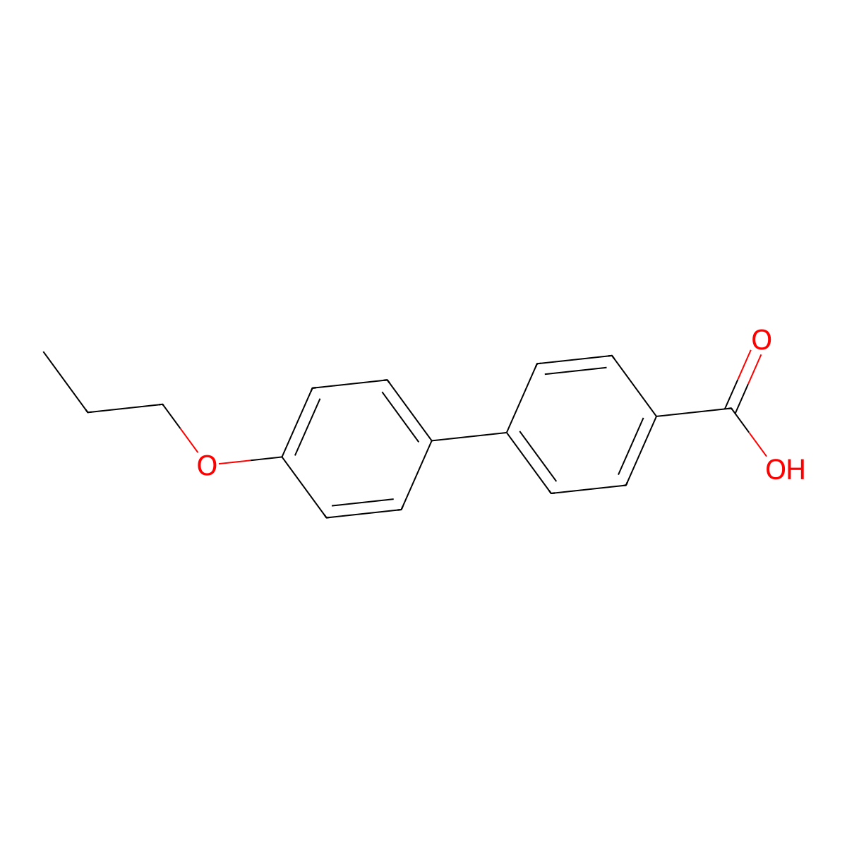 4-(4-propoxyphenyl)benzoic Acid molecular structure, CAS 59748-13-9