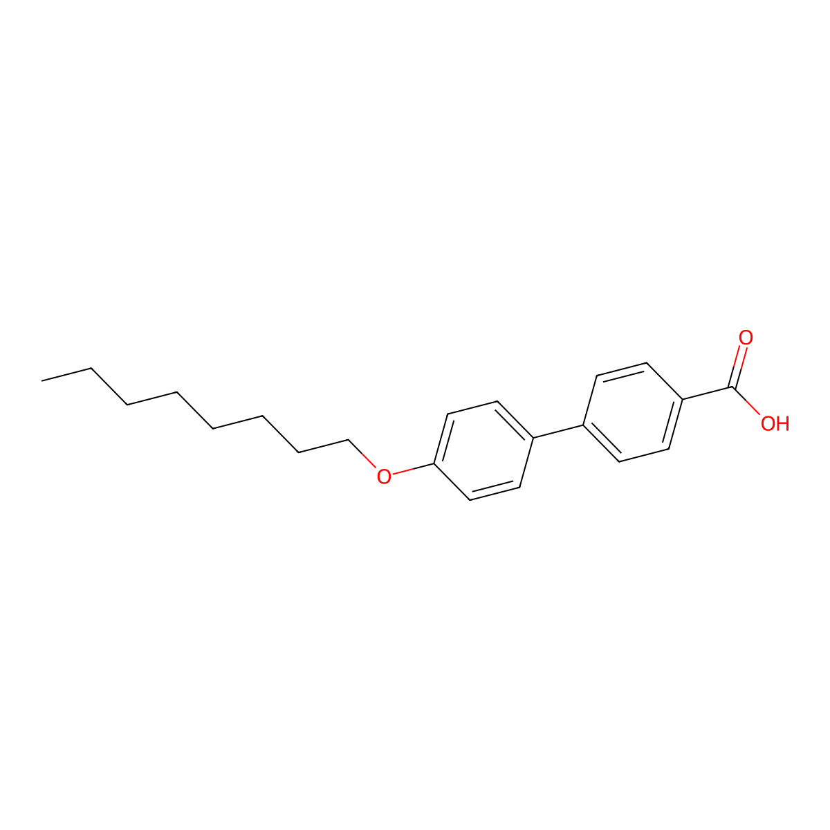 4'-(Octyloxy)-[1,1'-biphenyl]-4-carboxylic acid molecular structure, CAS 59748-18-4