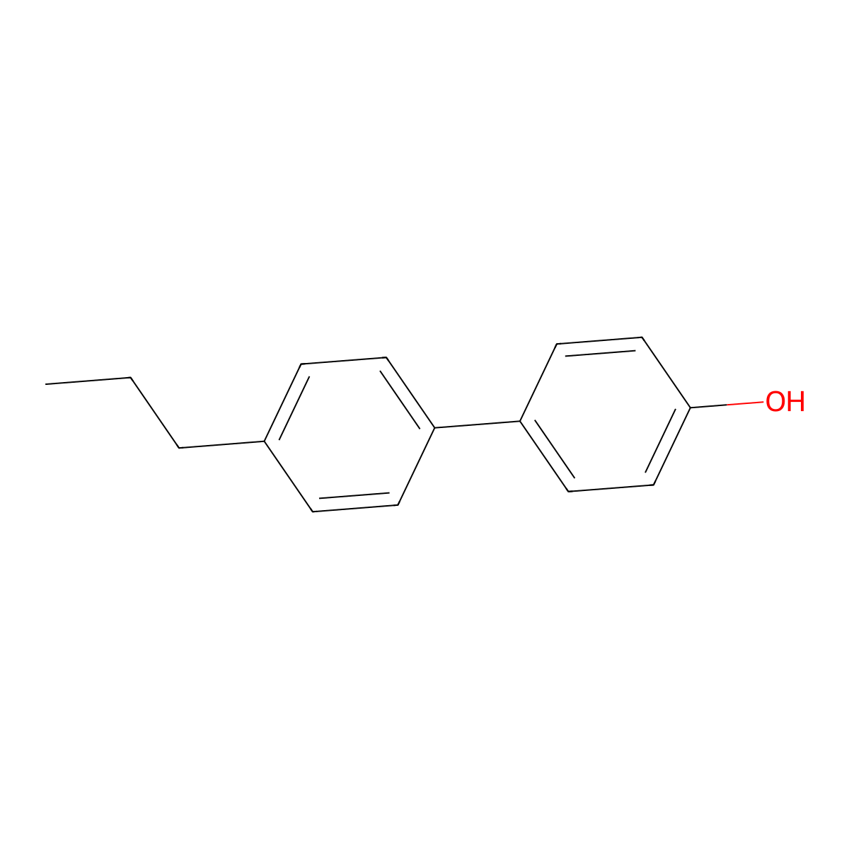 4-(4-n-Propylphenyl)phenol molecular structure, CAS 59748-39-9