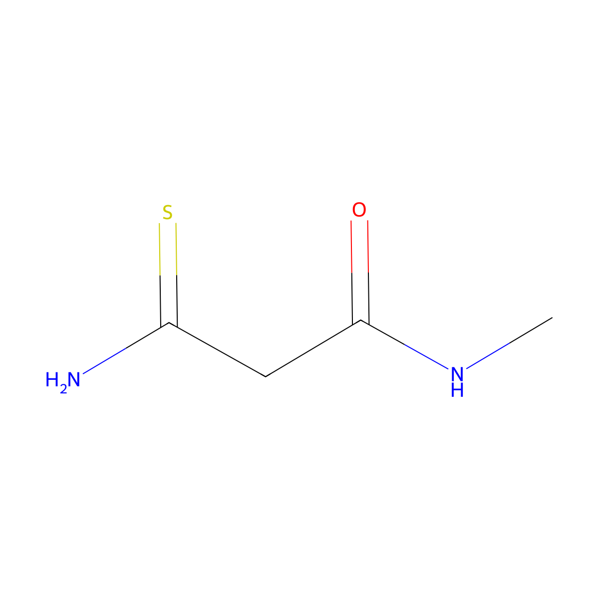 3-Amino-N-methyl-3-thioxopropanamide molecular structure, CAS 59749-86-9