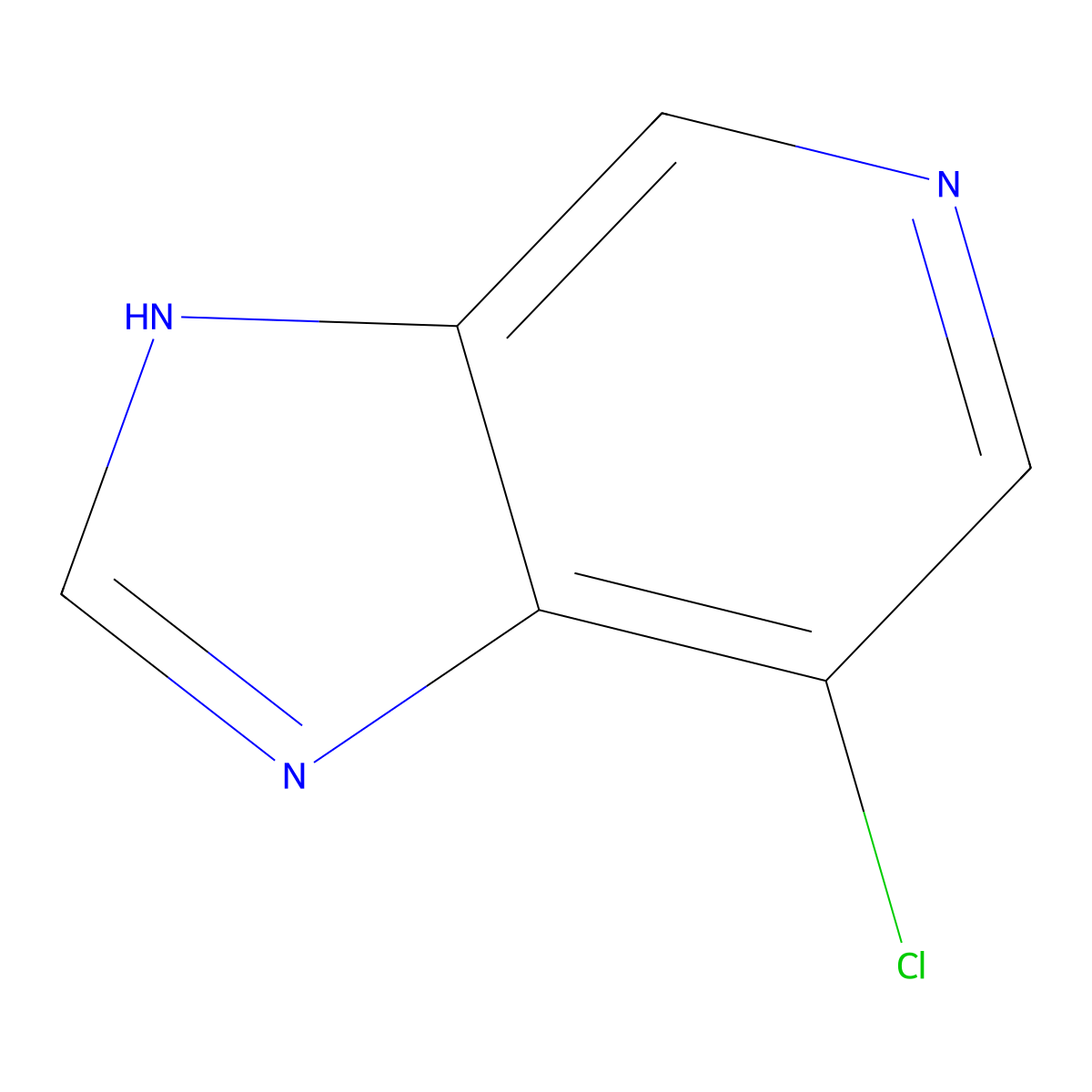 7-chloro-1H-imidazo(4,5-c)pyridine molecular structure, CAS 5975-13-3