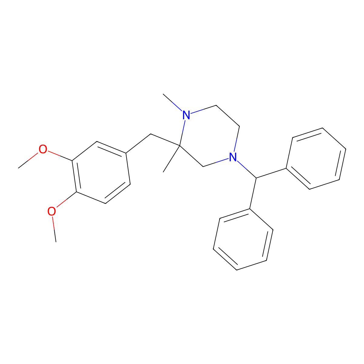 Benderizine molecular structure, CAS 59752-23-7