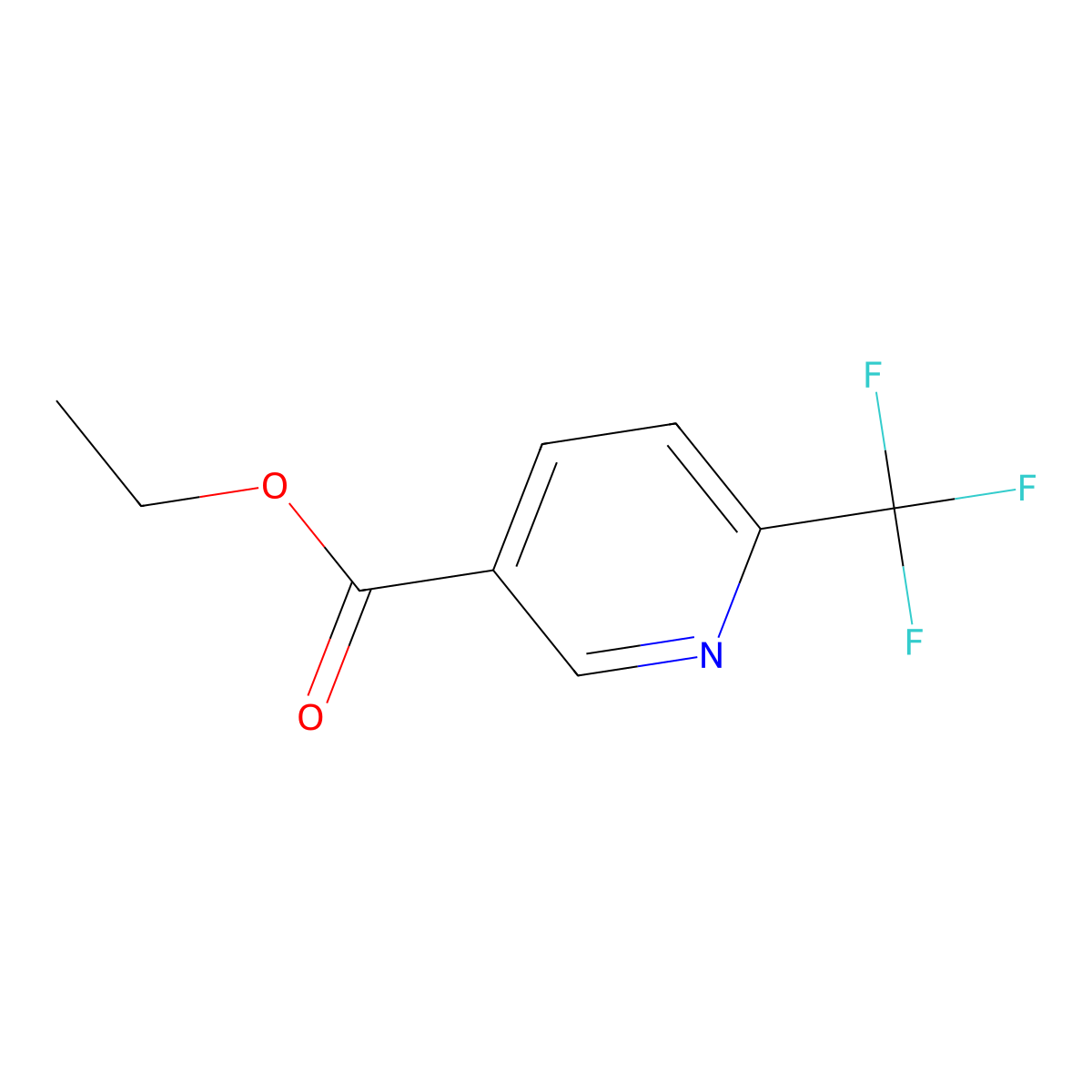 Ethyl 6-(trifluoromethyl)-3-pyridinecarboxylate molecular structure, CAS 597532-36-0