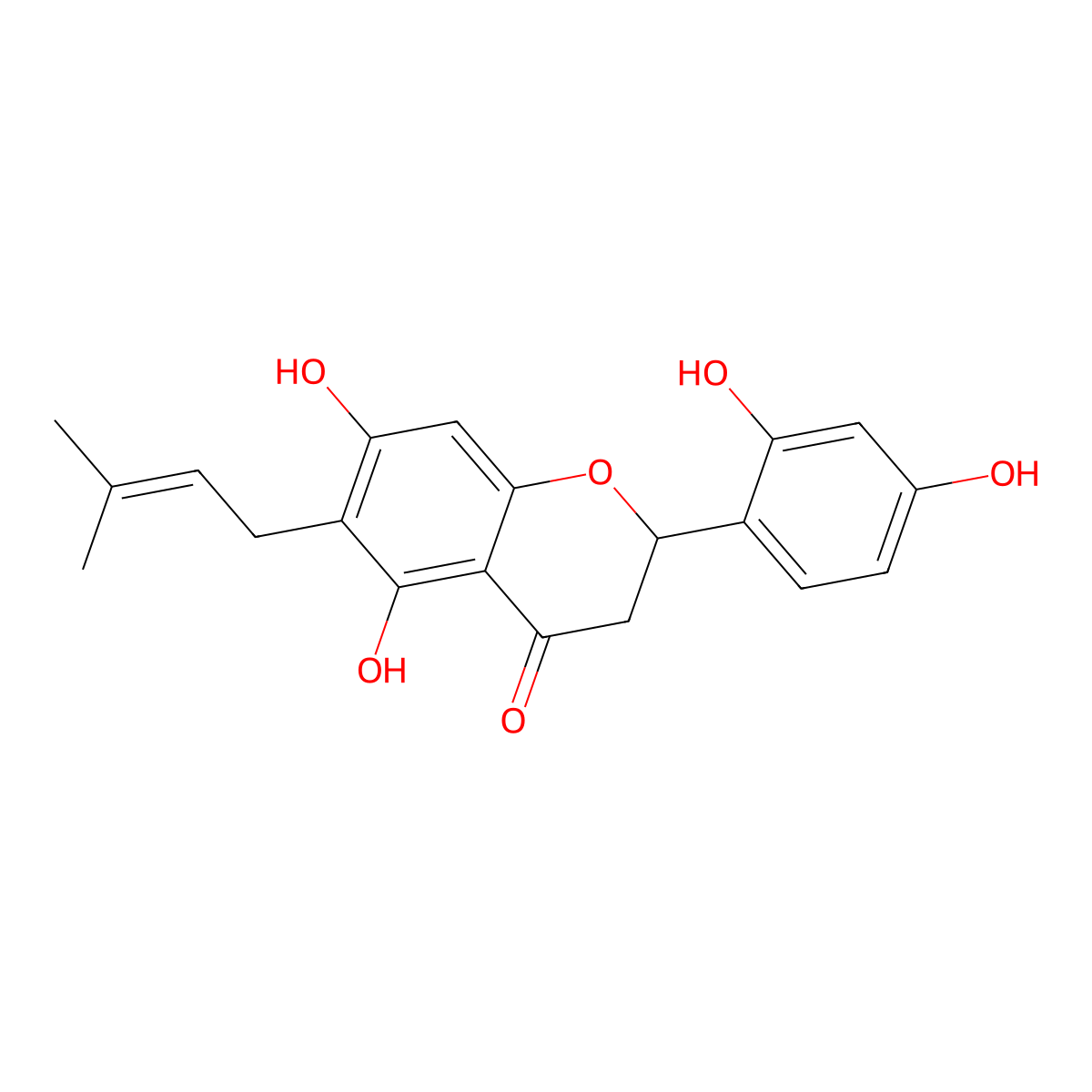 Cudraflavanone B molecular structure, CAS 597542-74-0