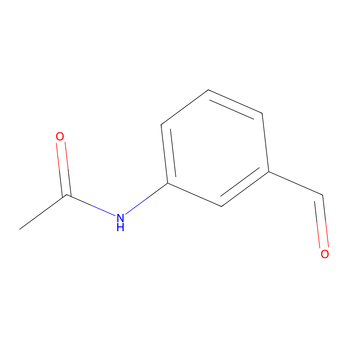 N-(3-formylphenyl)acetamide molecular structure, CAS 59755-25-8