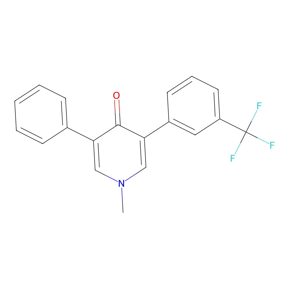 Fluridone molecular structure, CAS 59756-60-4