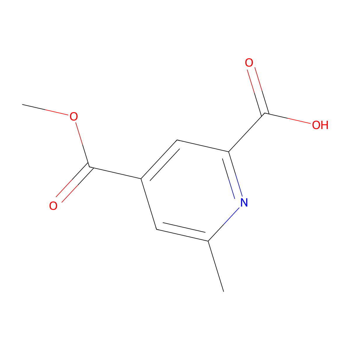 4-(Methoxycarbonyl)-6-methylpicolinic acid molecular structure, CAS 597561-40-5