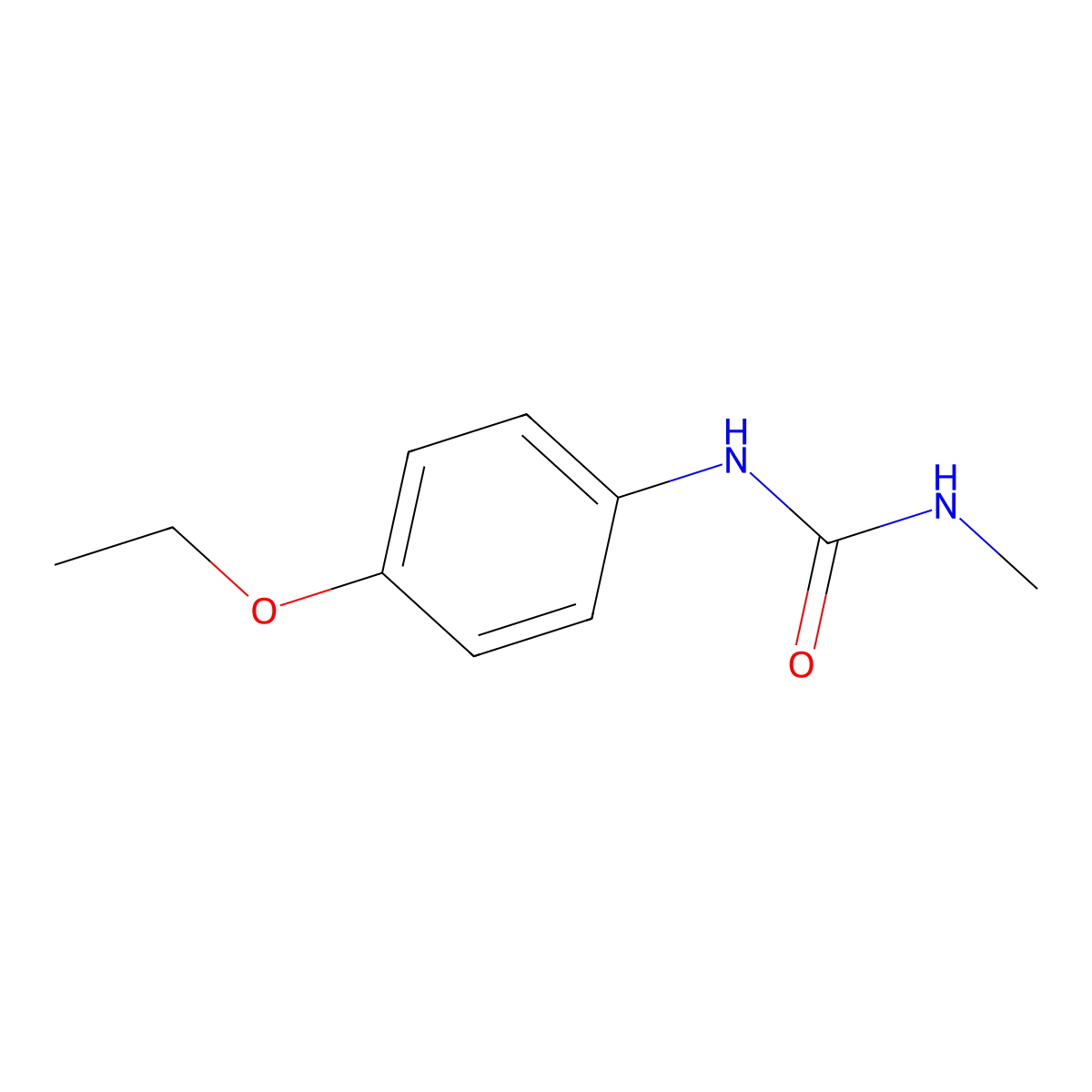 N-(4-Ethoxyphenyl)-N'-methylurea molecular structure, CAS 59758-99-5