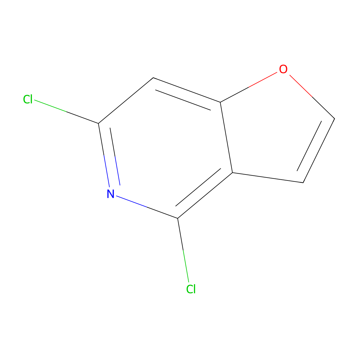 4,6-Dichlorofuro[3,2-c]pyridine molecular structure, CAS 59760-41-7