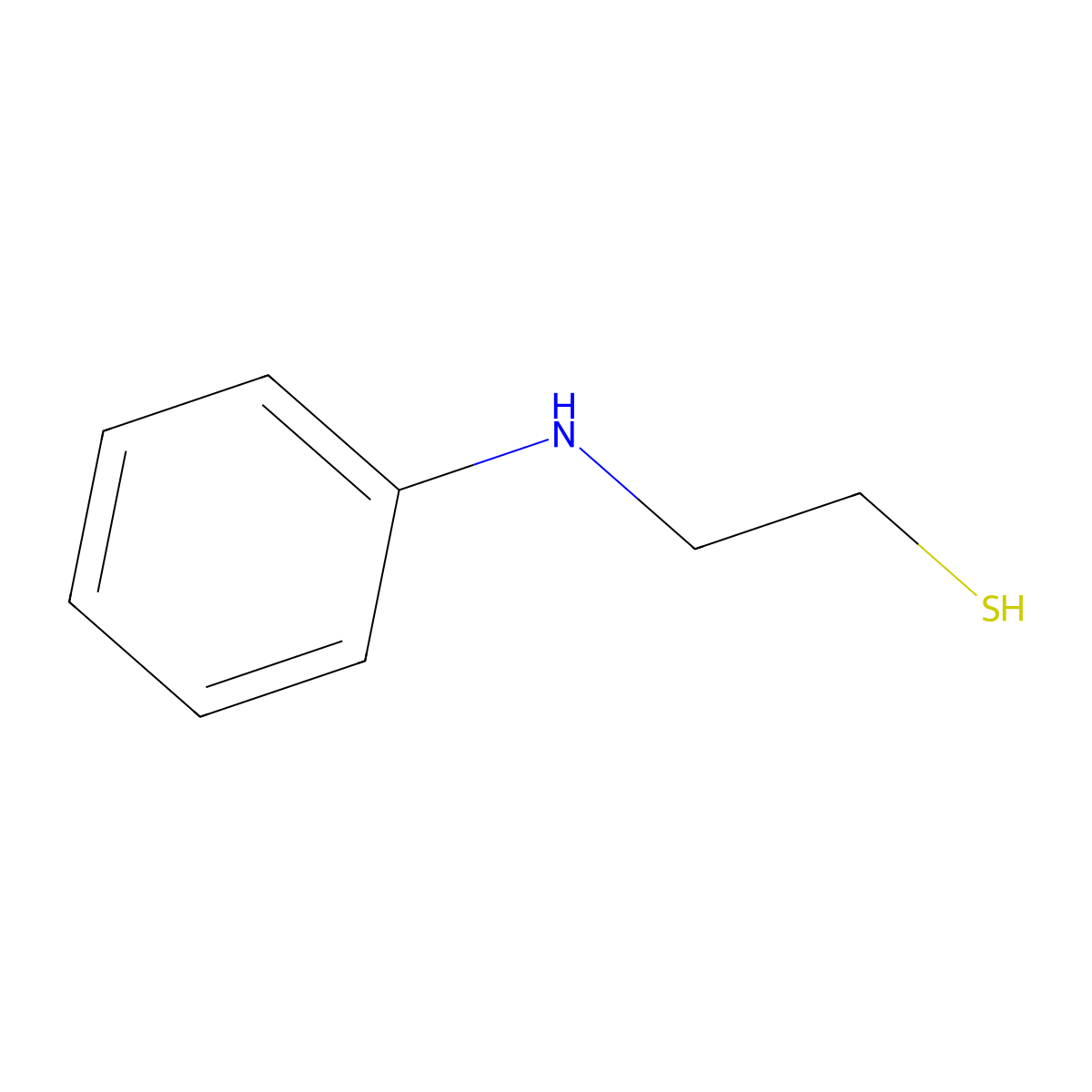 2-Anilinoethanethiol molecular structure, CAS 5977-99-1