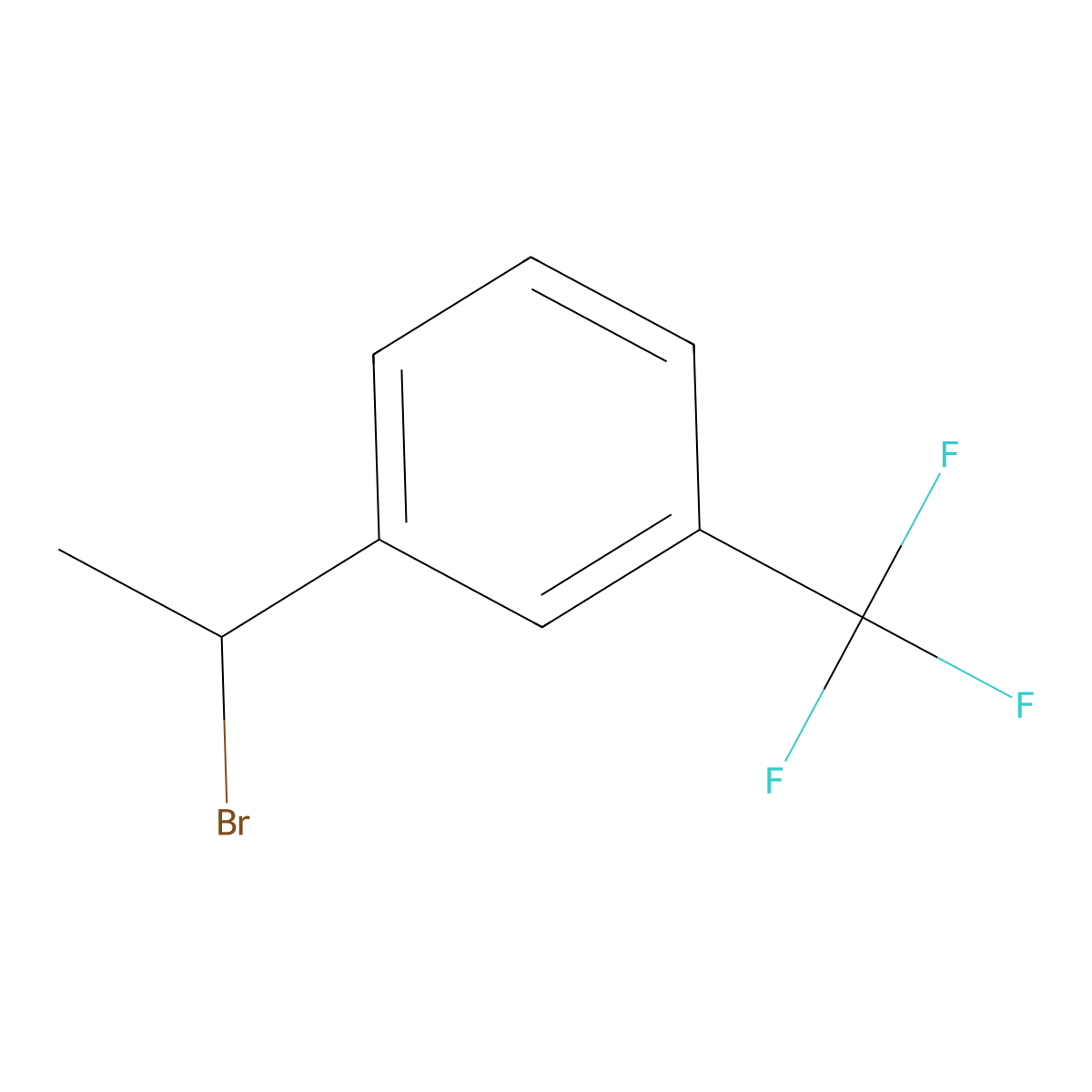 1-(1-Bromoethyl)-3-(trifluoromethyl)benzene molecular structure, CAS 59770-96-6