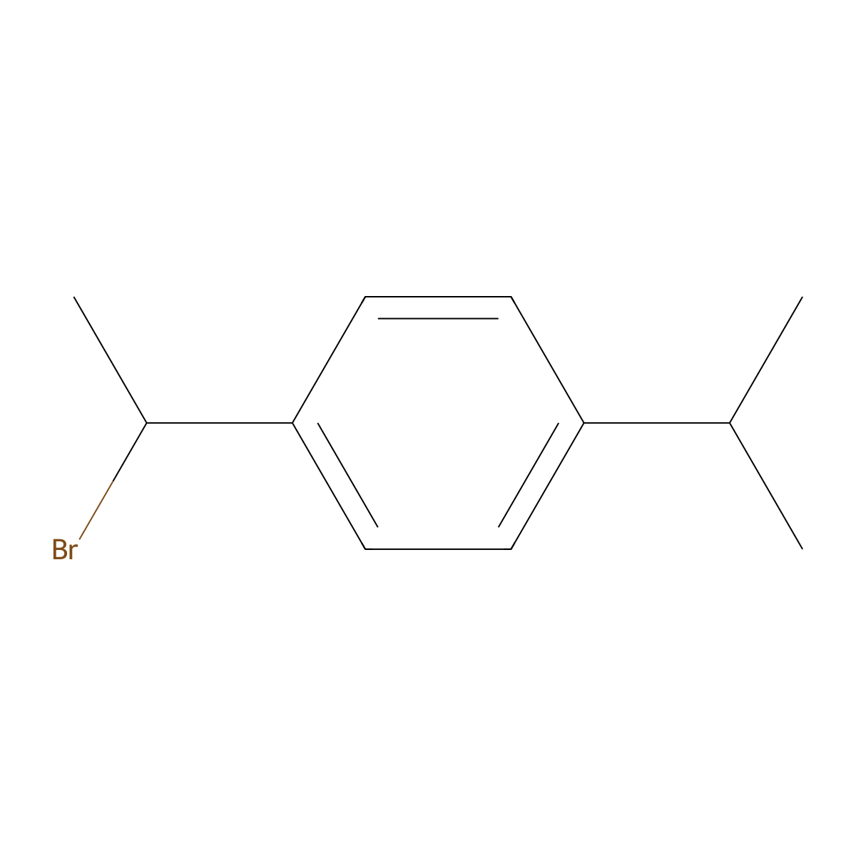 1-(1-Bromoethyl)-4-(1-methylethyl)benzene molecular structure, CAS 59770-99-9