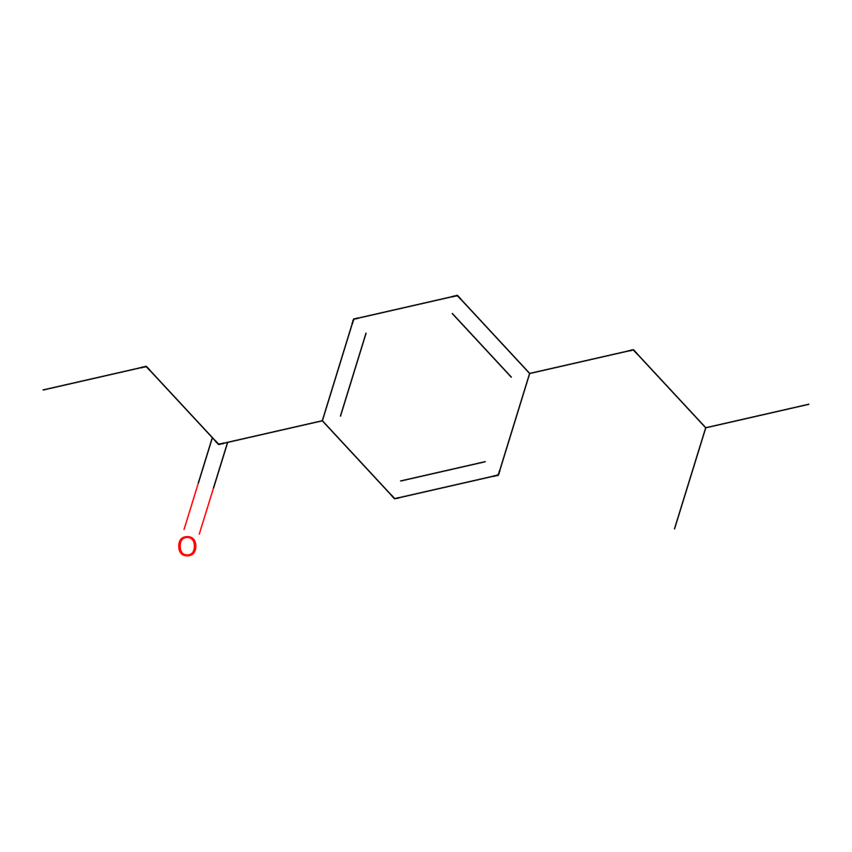 1-(4-(2-Methylpropyl)phenyl)-1-propanone molecular structure, CAS 59771-24-3