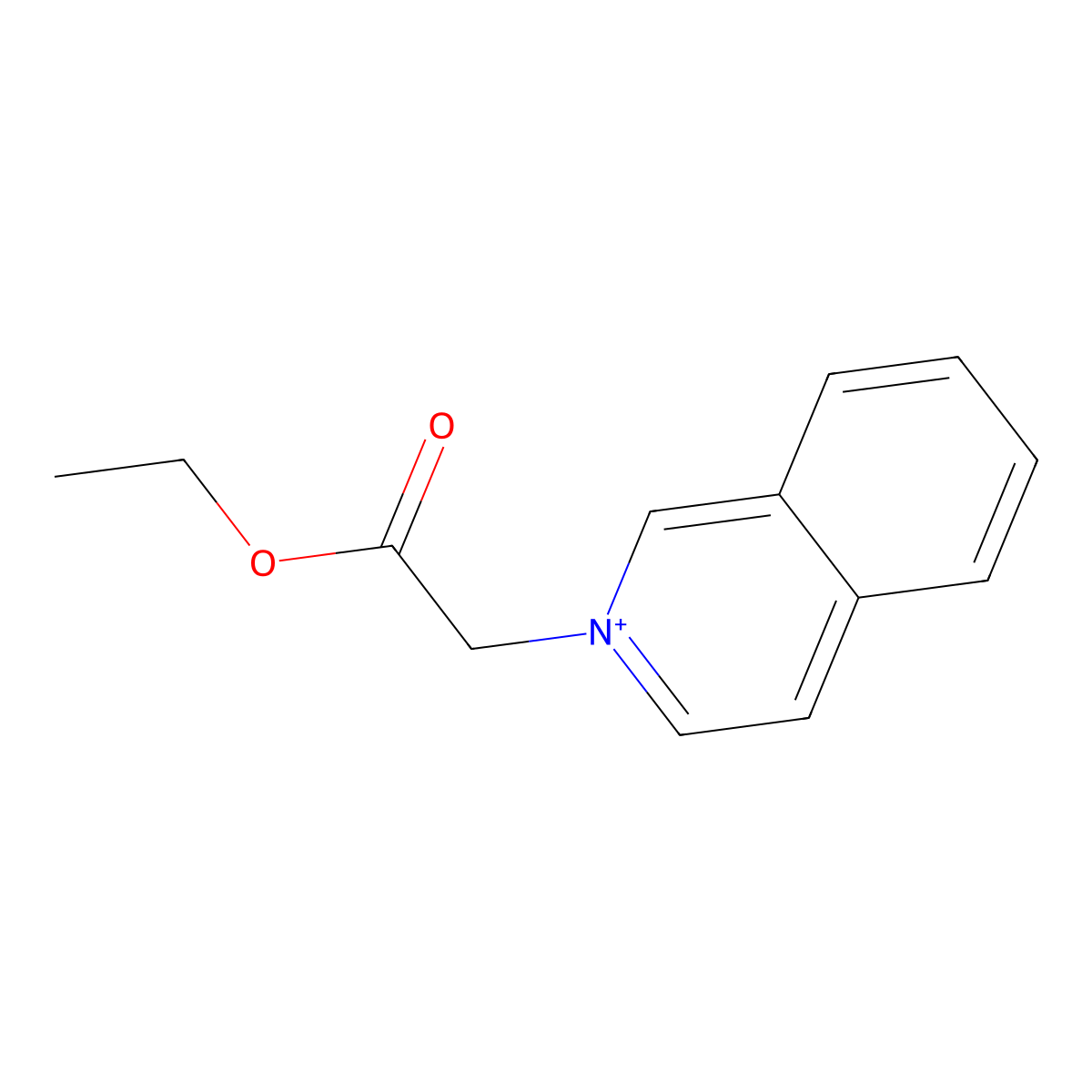2-(2-Ethoxy-2-oxoethyl)isoquinolinium molecular structure, CAS 59773-35-2