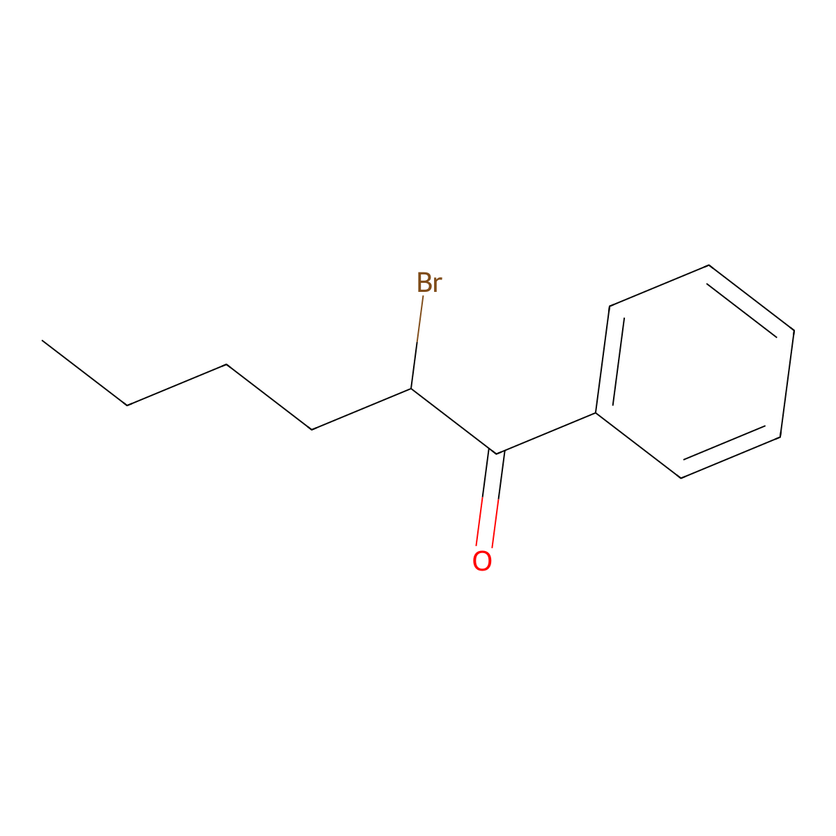 2-Bromo-1-phenylhexan-1-one molecular structure, CAS 59774-06-0