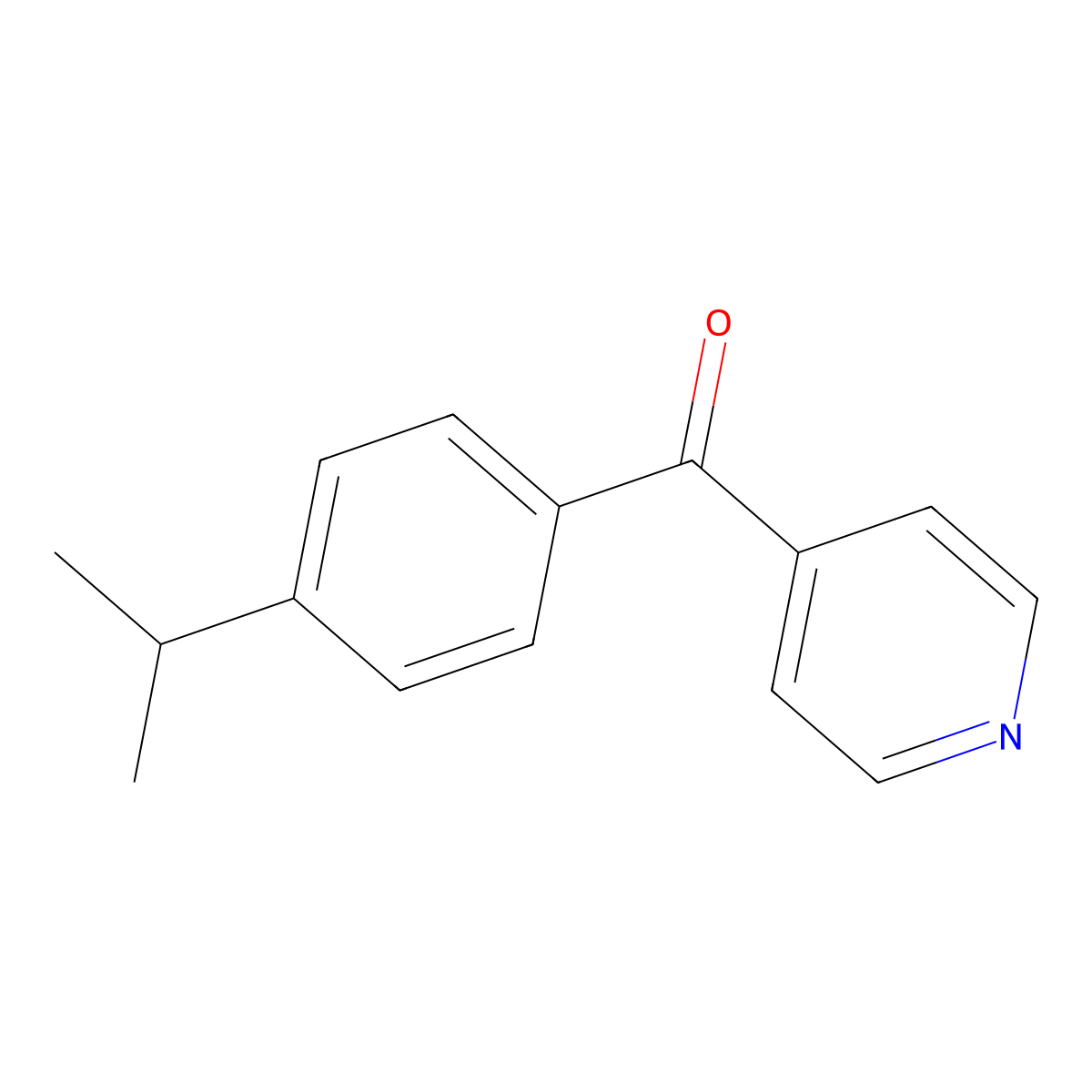 (4-Isopropylphenyl)(pyridin-4-yl)methanone molecular structure, CAS 59776-91-9