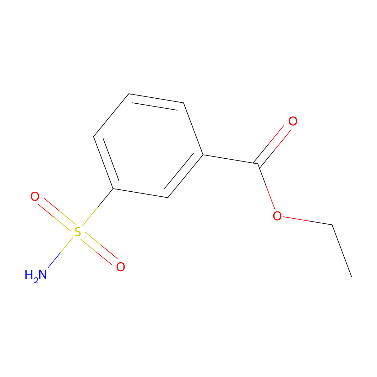 Ethyl 3-sulfamoylbenzoate molecular structure, CAS 59777-68-3